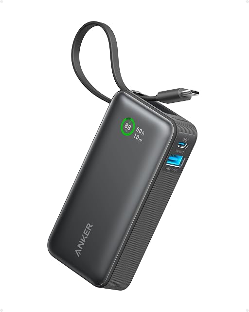 Batterie externe Anker Nano 10000mAh avec câble USB-C intégré