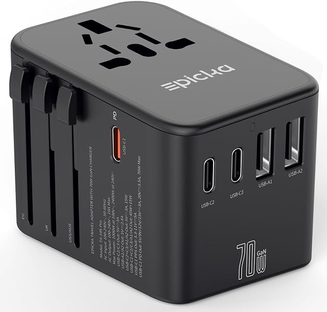 Adaptateur de voyage universel EPICKA GaN
