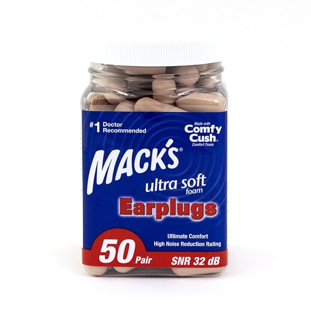 Lot de bouchons d'oreilles en mousse Mack's