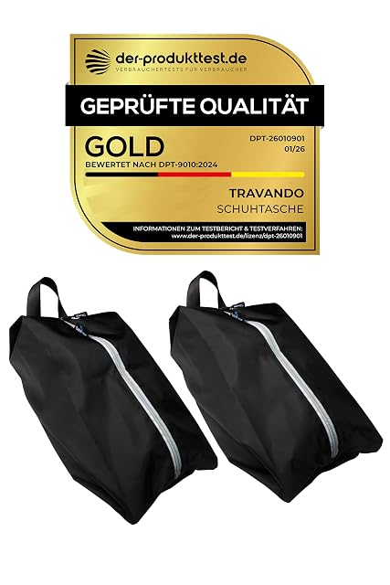 Sacs à chaussures étanches TRAVANDO, lot de deux